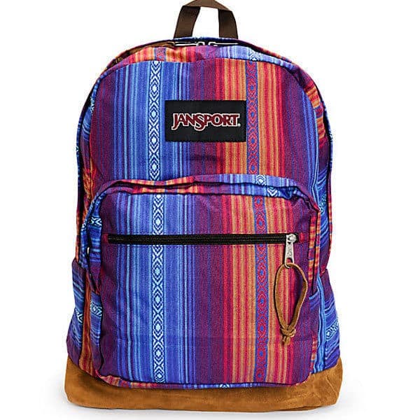 striped jansport backpack