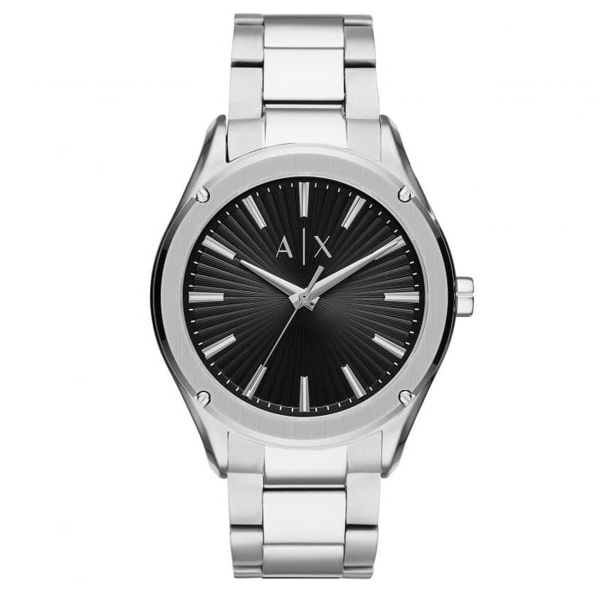 armani exchange fitz black bracelet watch